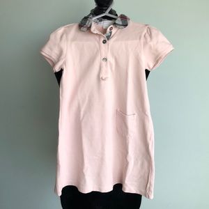 Burberry short sleeve polo dress. Size 3yr